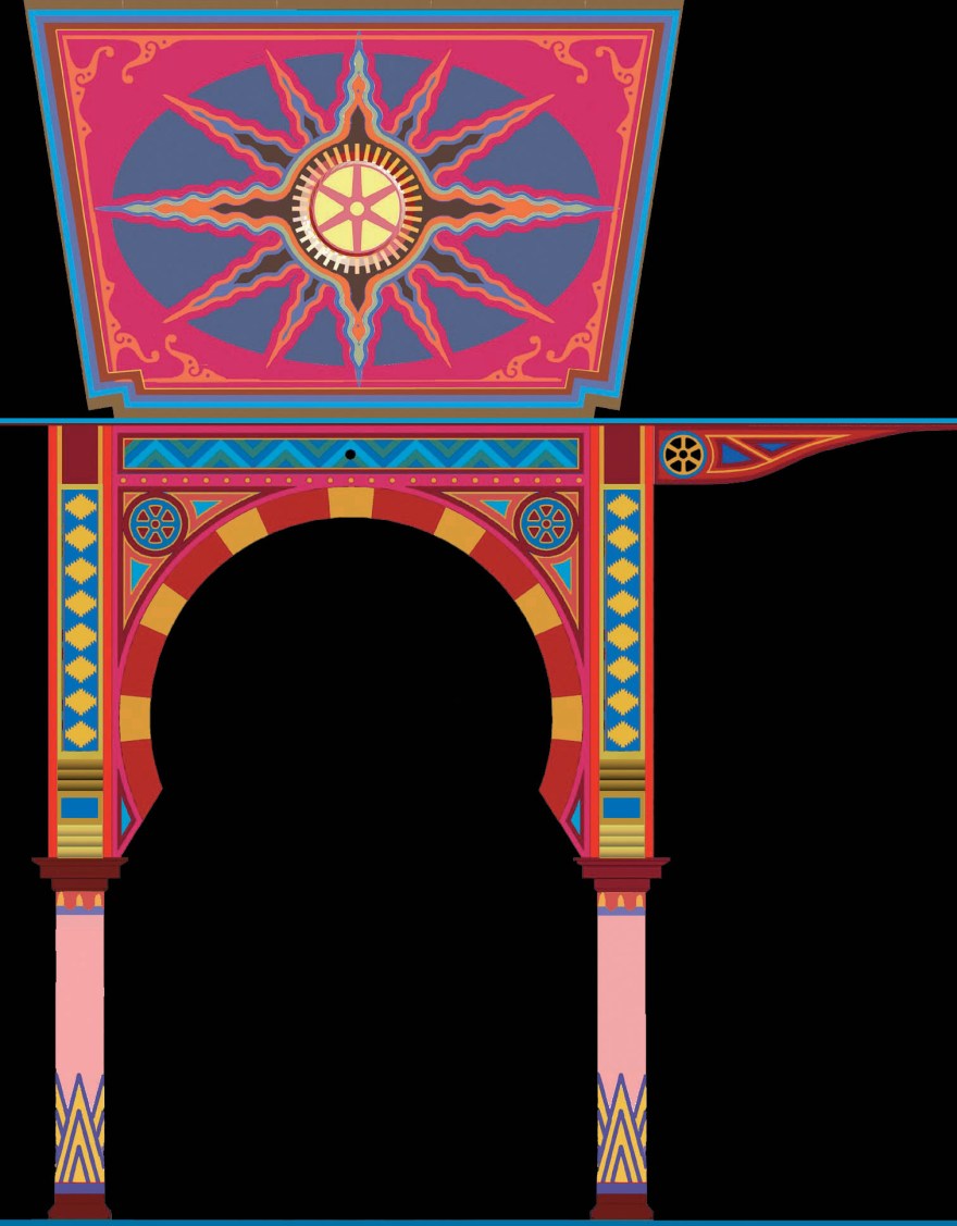 kleurschema boog zaalzijde