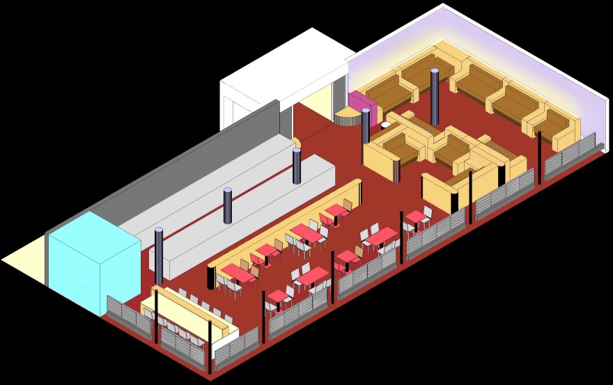Plattegrond Anne Frank Café iso